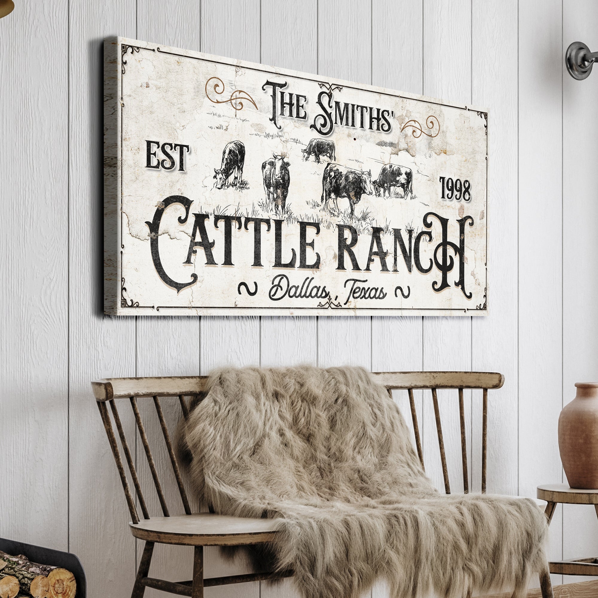 Branded Cattle Ranch Sign III on sale at MyriadMart