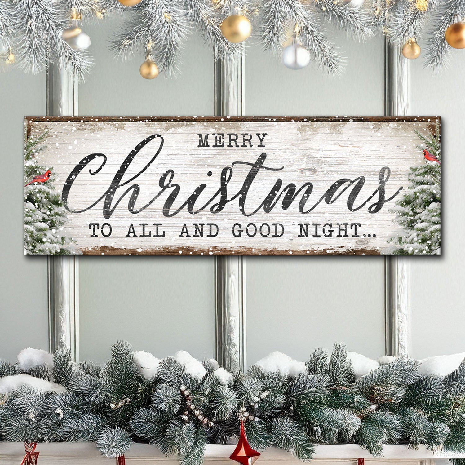 Merry Christmas To All And Goodnight Sign on sale at MyriadMart