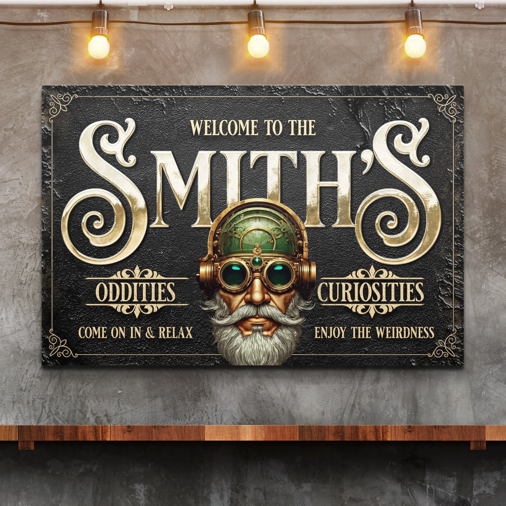 Personalized Family Steampunk Sign on sale at MyriadMart