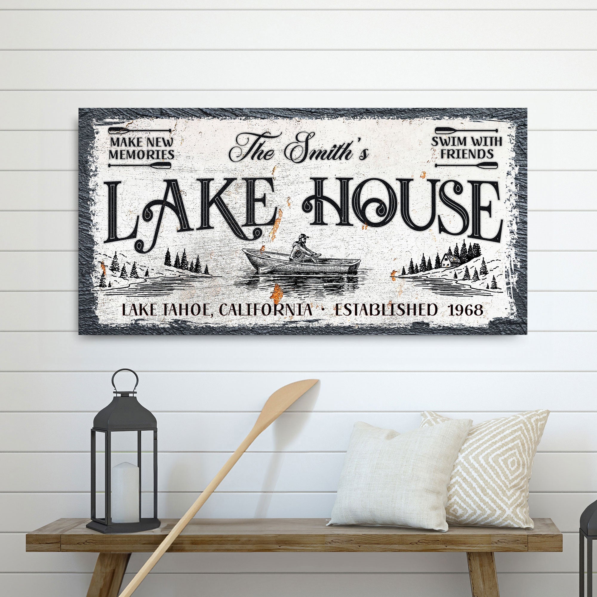 Lake House Sign IX on sale at MyriadMart