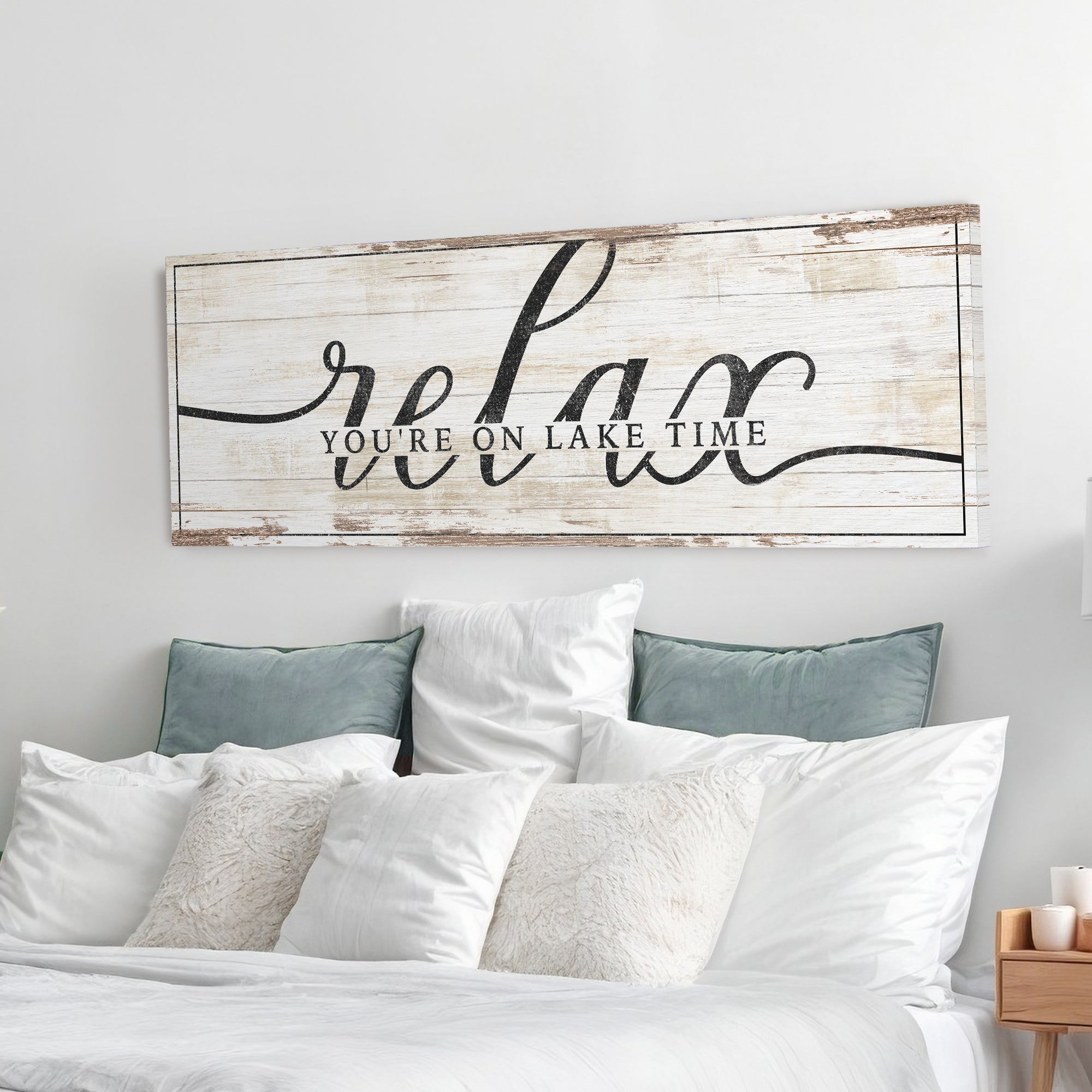Relax You're on Lake Time Sign II on sale at MyriadMart