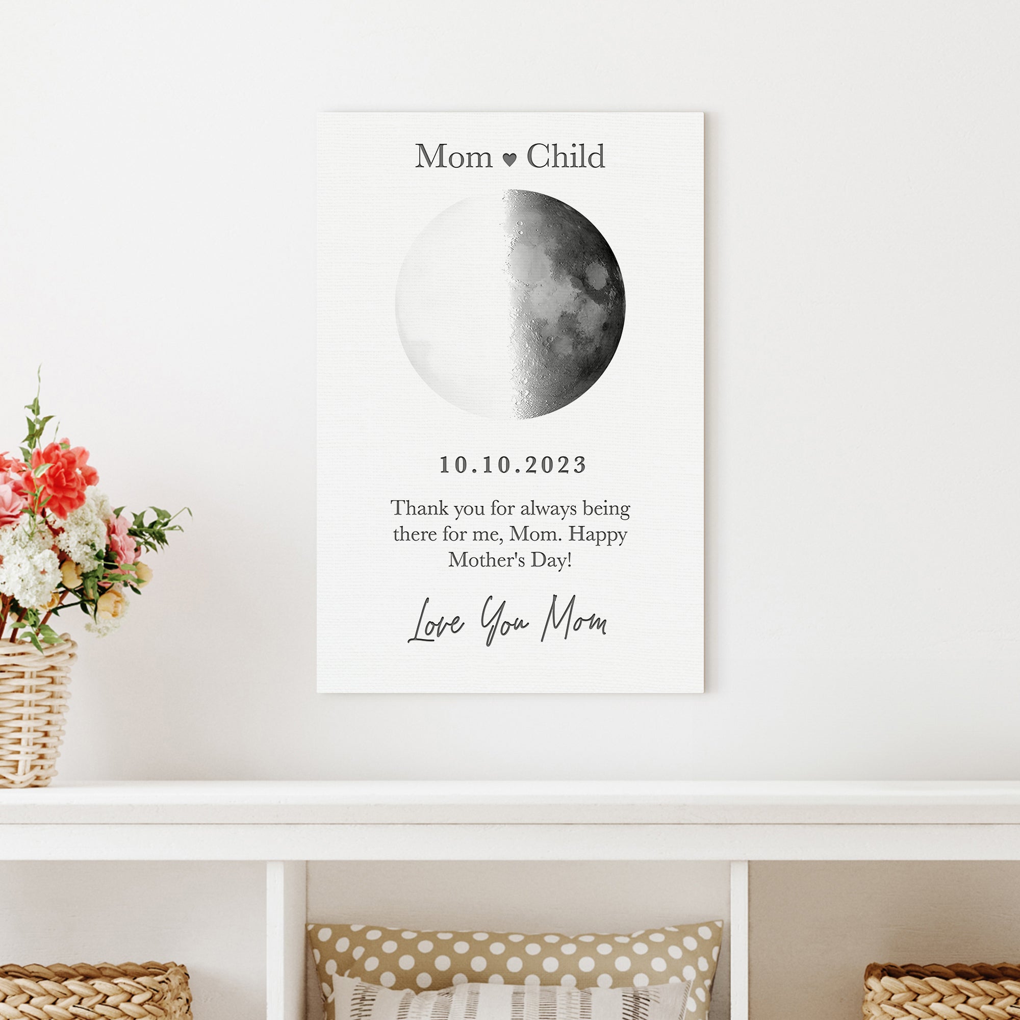 Mother's Day Sign Moon Phase on sale at MyriadMart