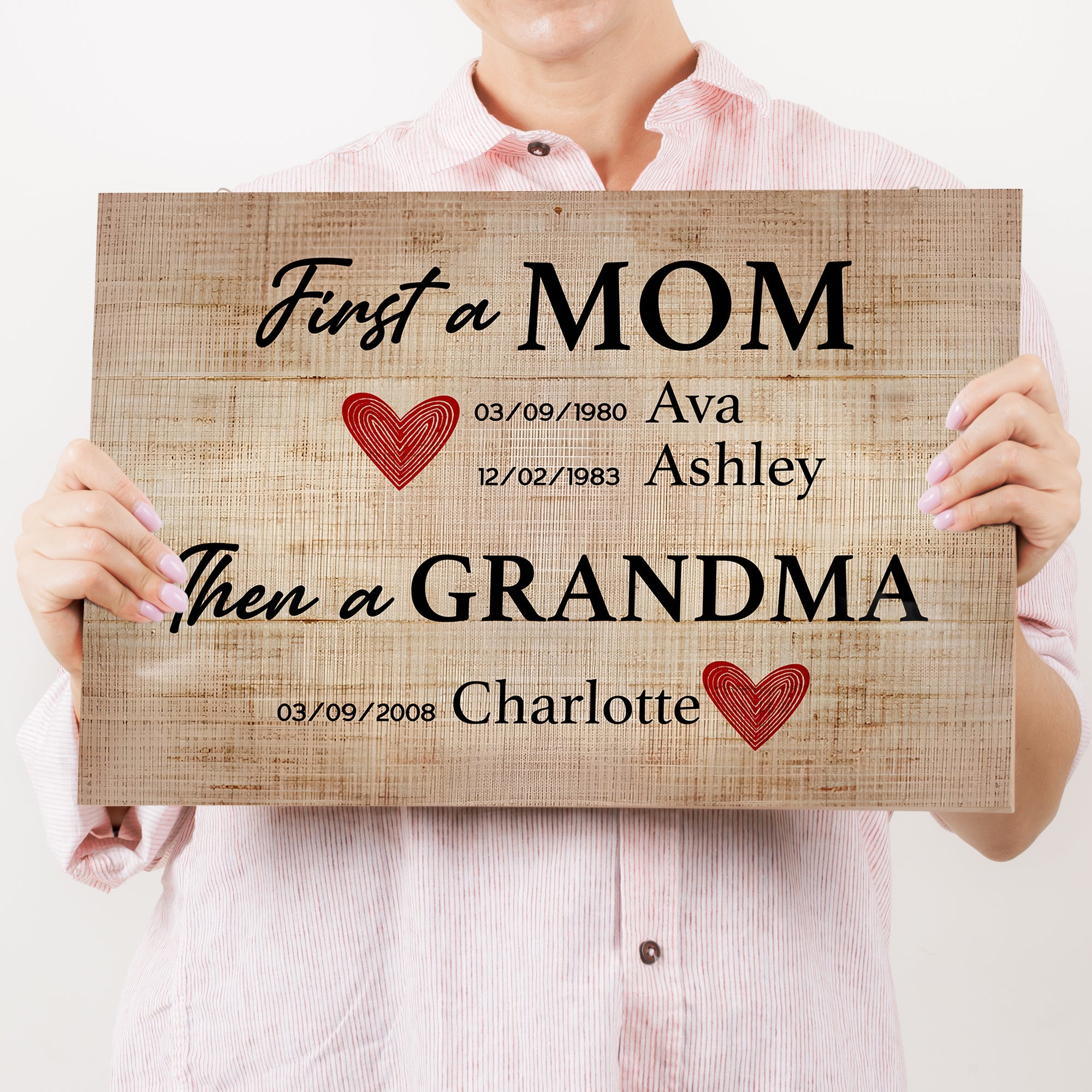 Mother's Day Sign First A Mom on sale at MyriadMart