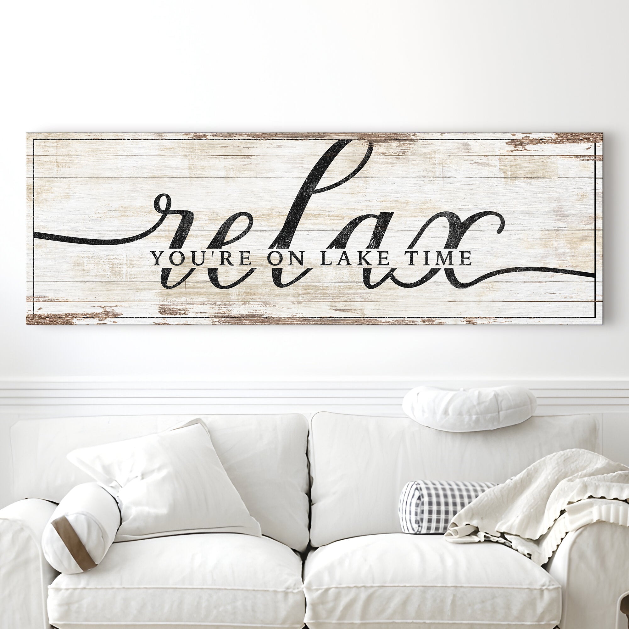 Relax You're on Lake Time Sign II on sale at MyriadMart