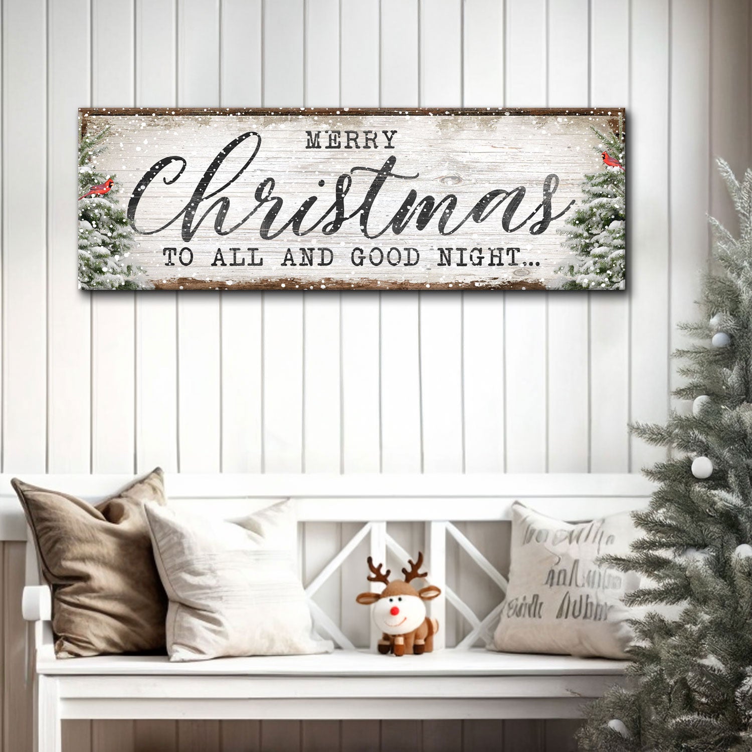 Merry Christmas To All And Goodnight Sign on sale at MyriadMart