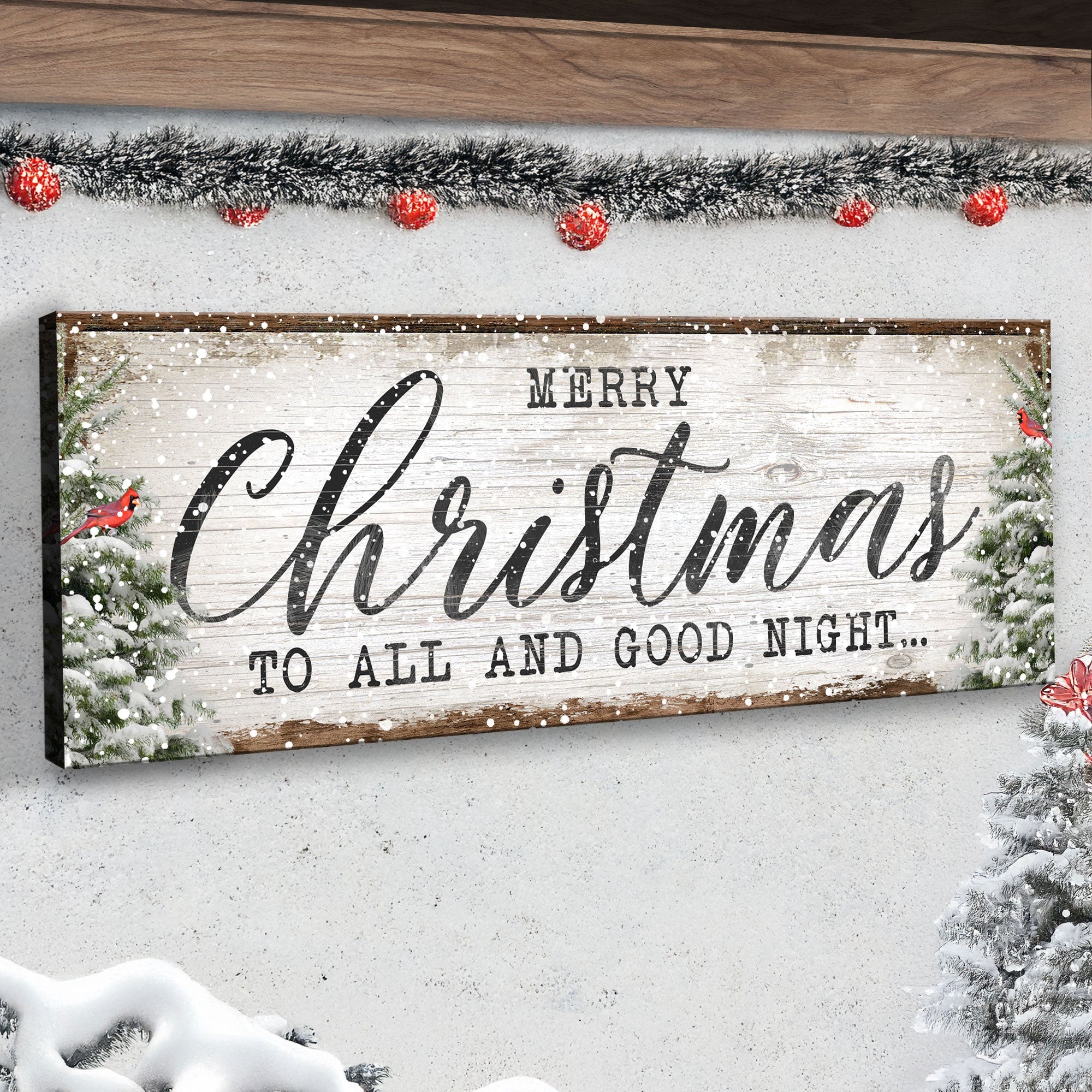 Merry Christmas To All And Goodnight Sign on sale at MyriadMart
