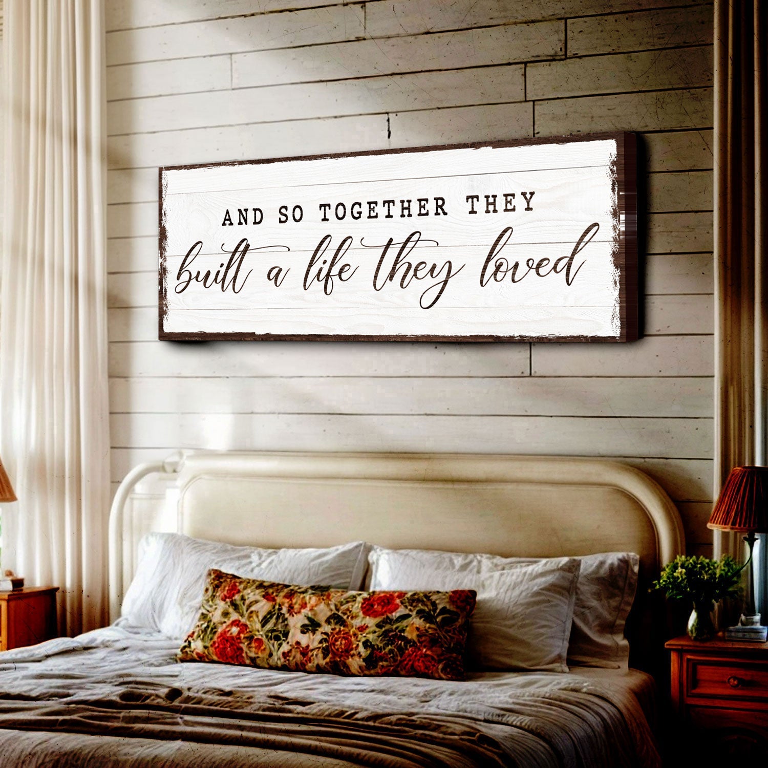 And So Together They Built A Life They Loved Sign VI on sale at MyriadMart