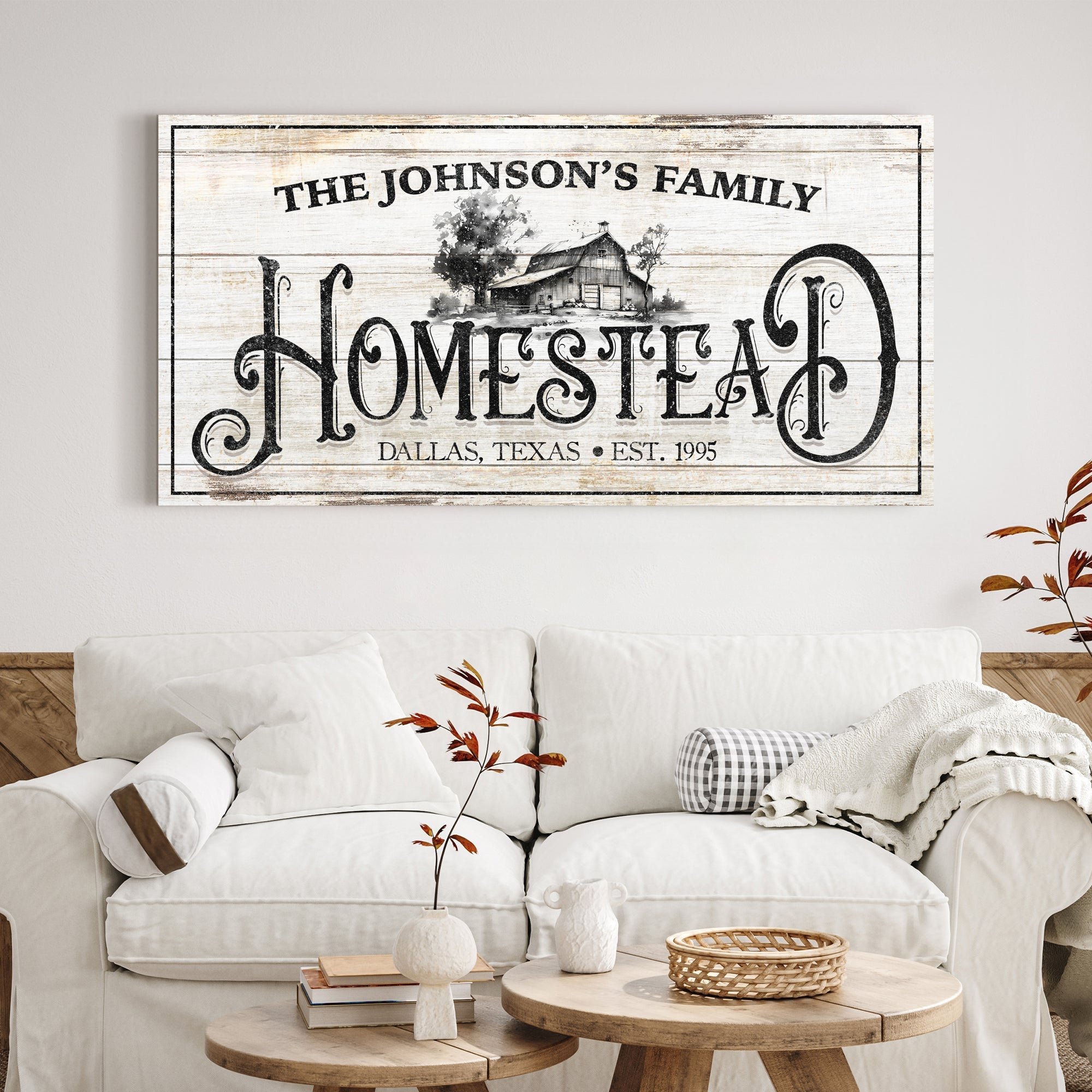 Vintage Farmhouse Homestead Sign on sale at MyriadMart