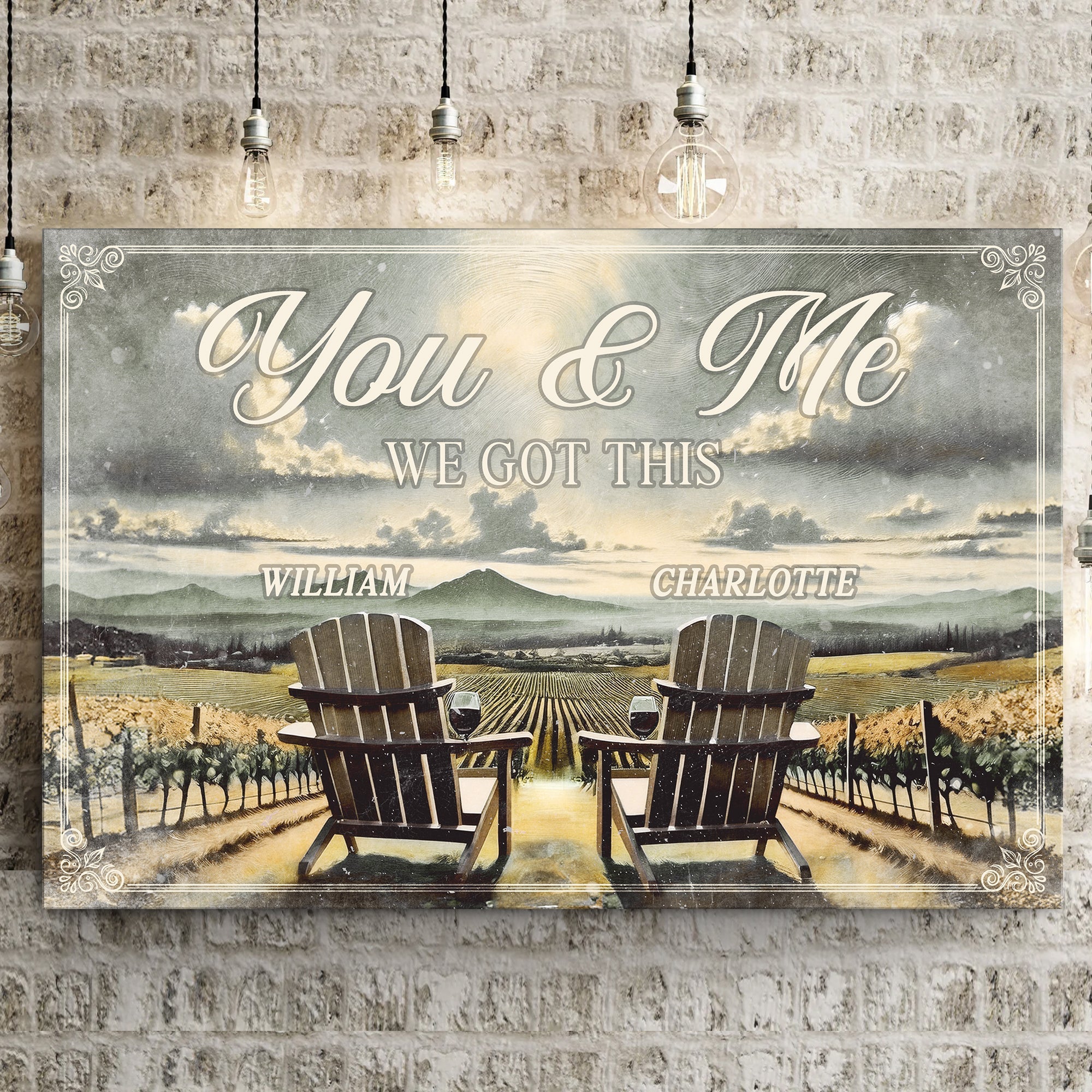 Vineyard Themed We Got This Couple Sign on sale at MyriadMart