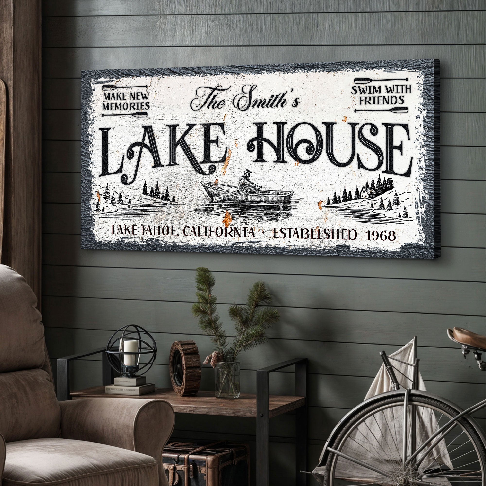 Lake House Sign IX on sale at MyriadMart