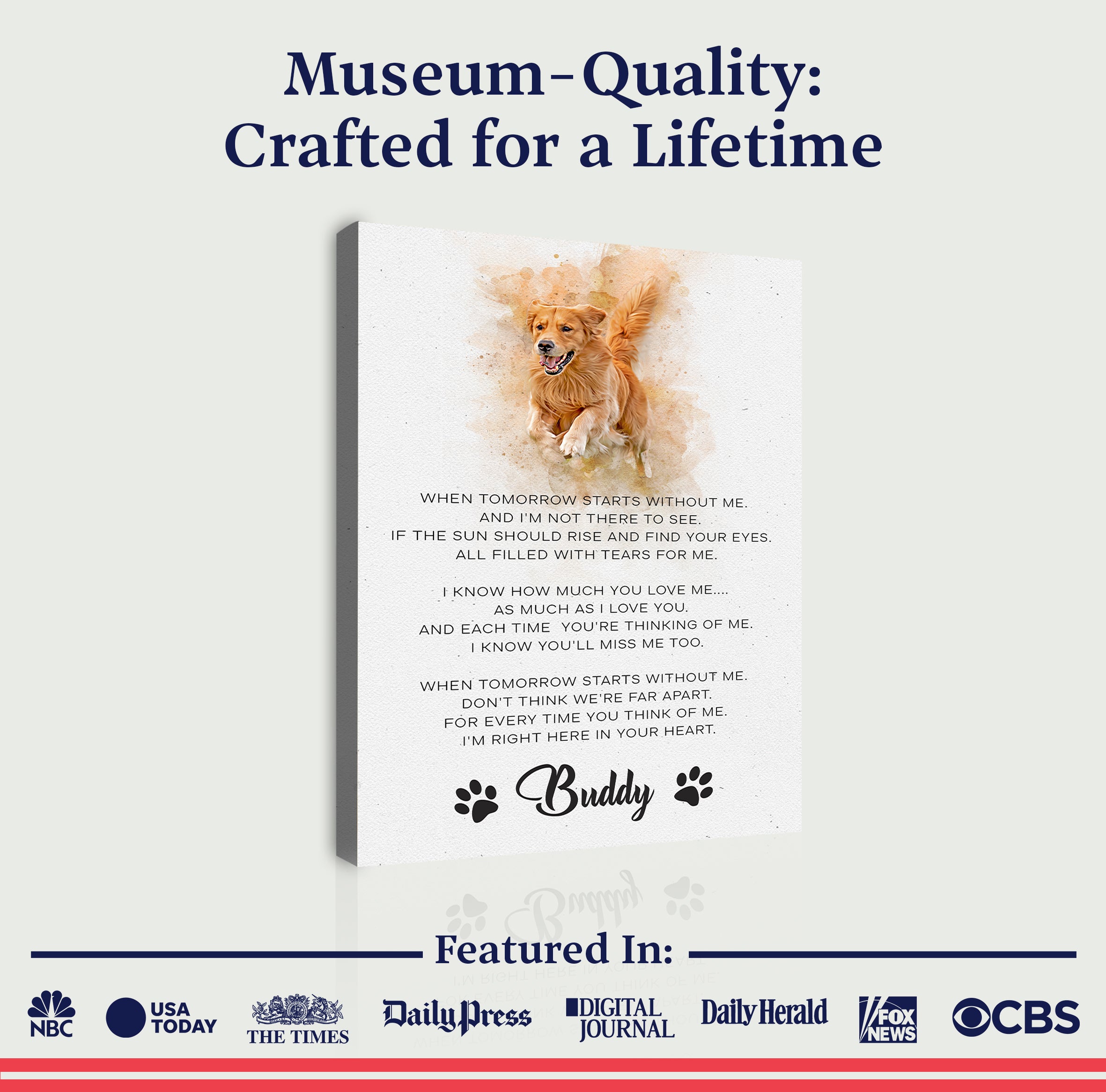 Pet Memorial Sign I'm Right Here In Your Heart on sale at MyriadMart