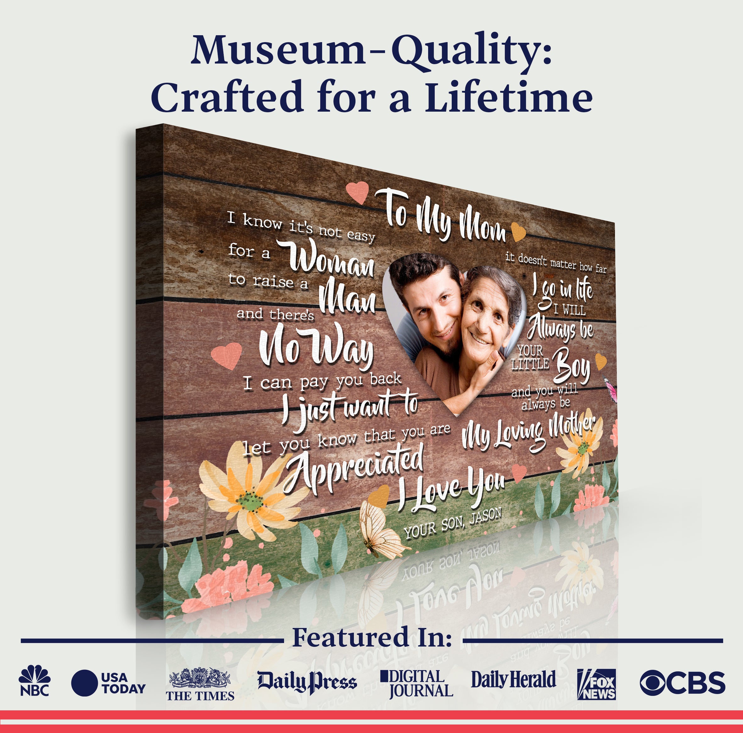 Mother's Day Sign Always My Loving Mother on sale at MyriadMart