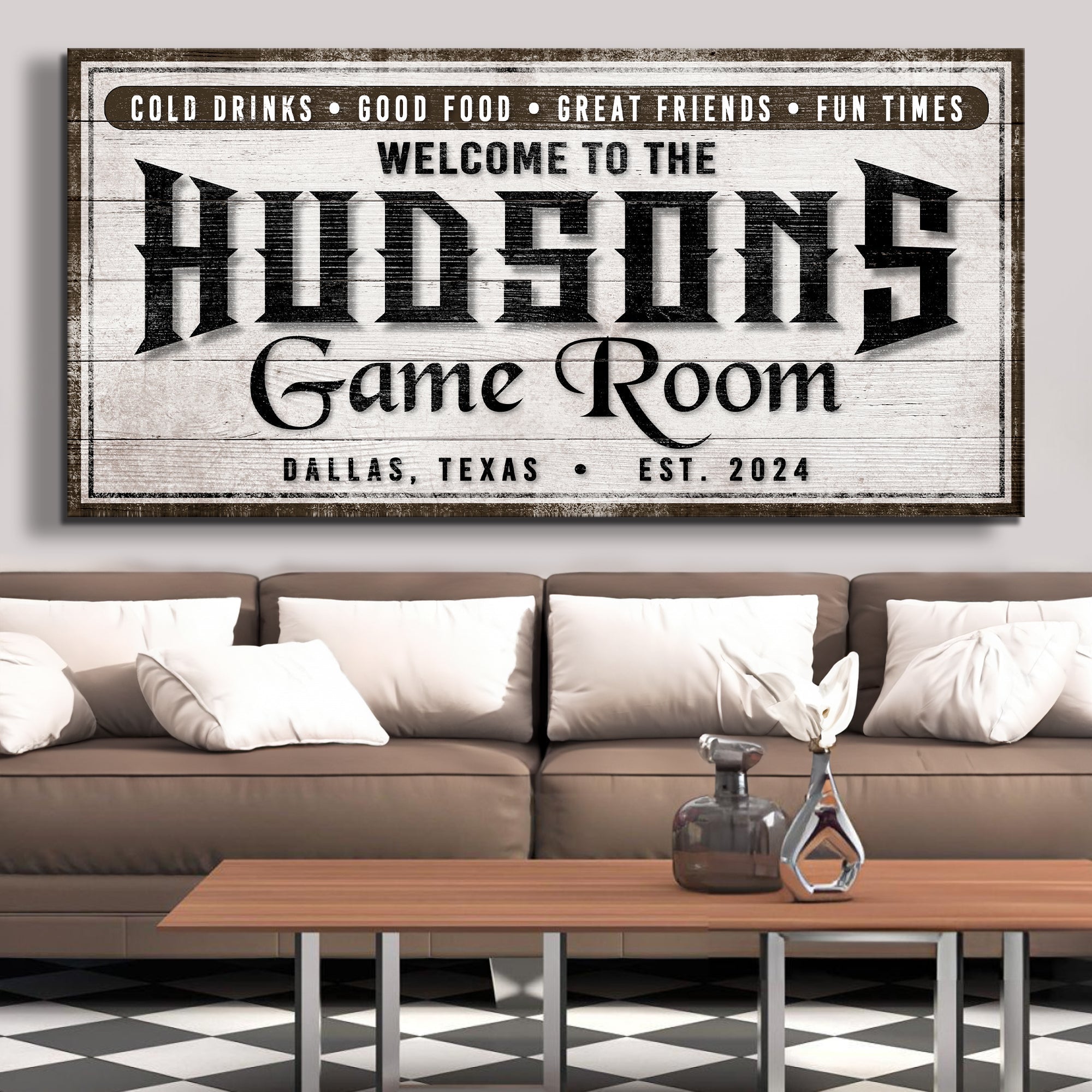 Personalized Game Room Sign IV on sale at MyriadMart