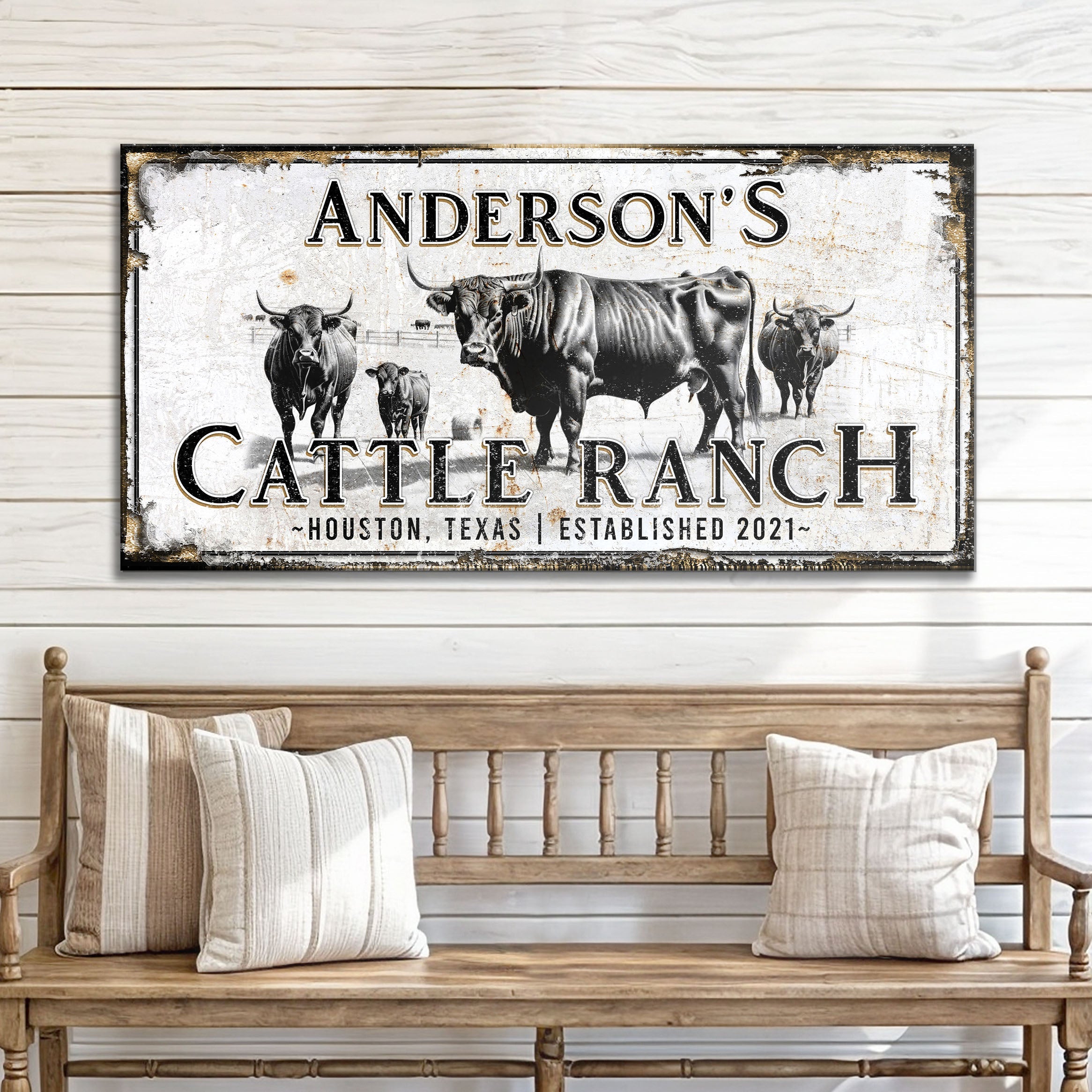 Personalized Cattle Sign on sale at MyriadMart