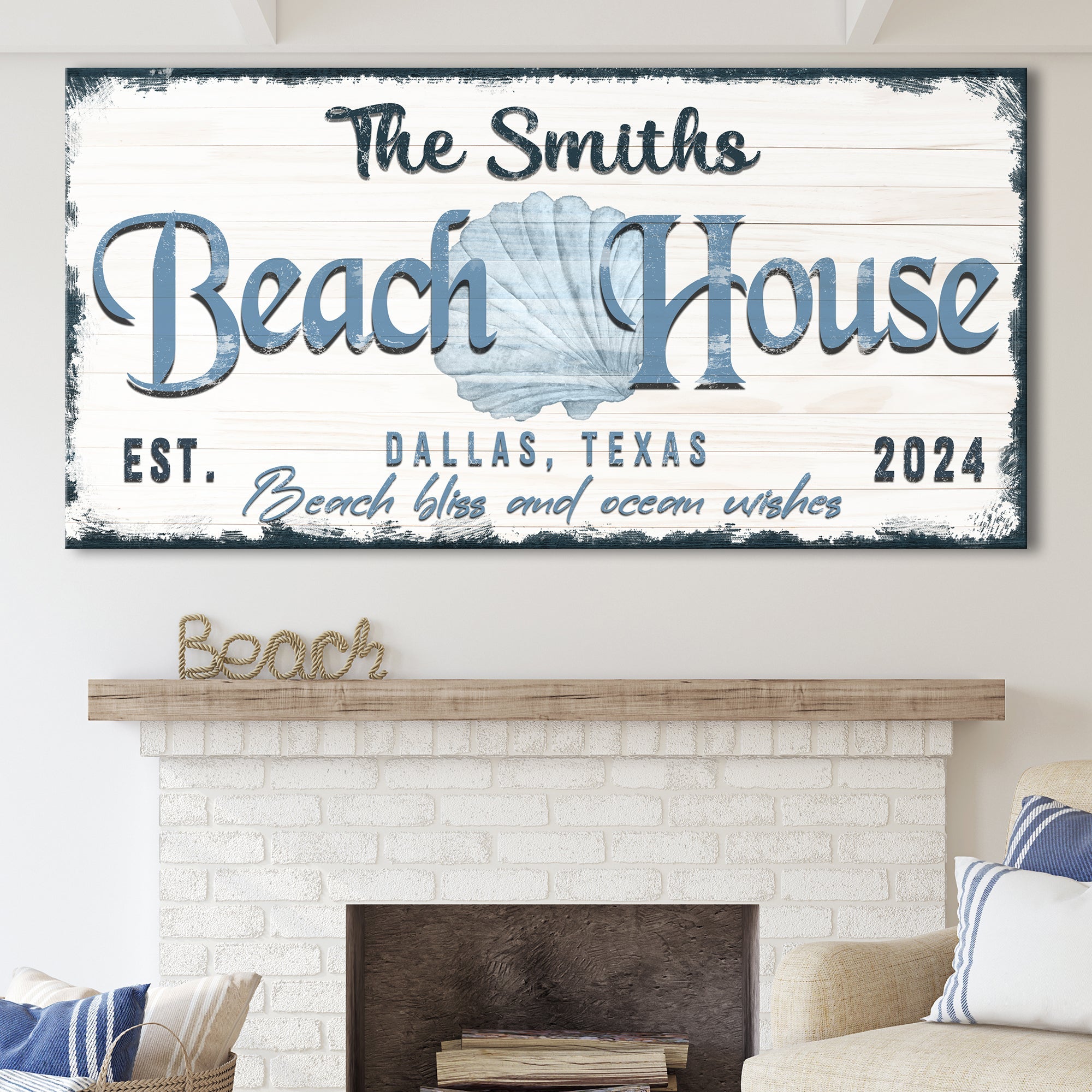 Personalized Beach House Sign IV on sale at MyriadMart