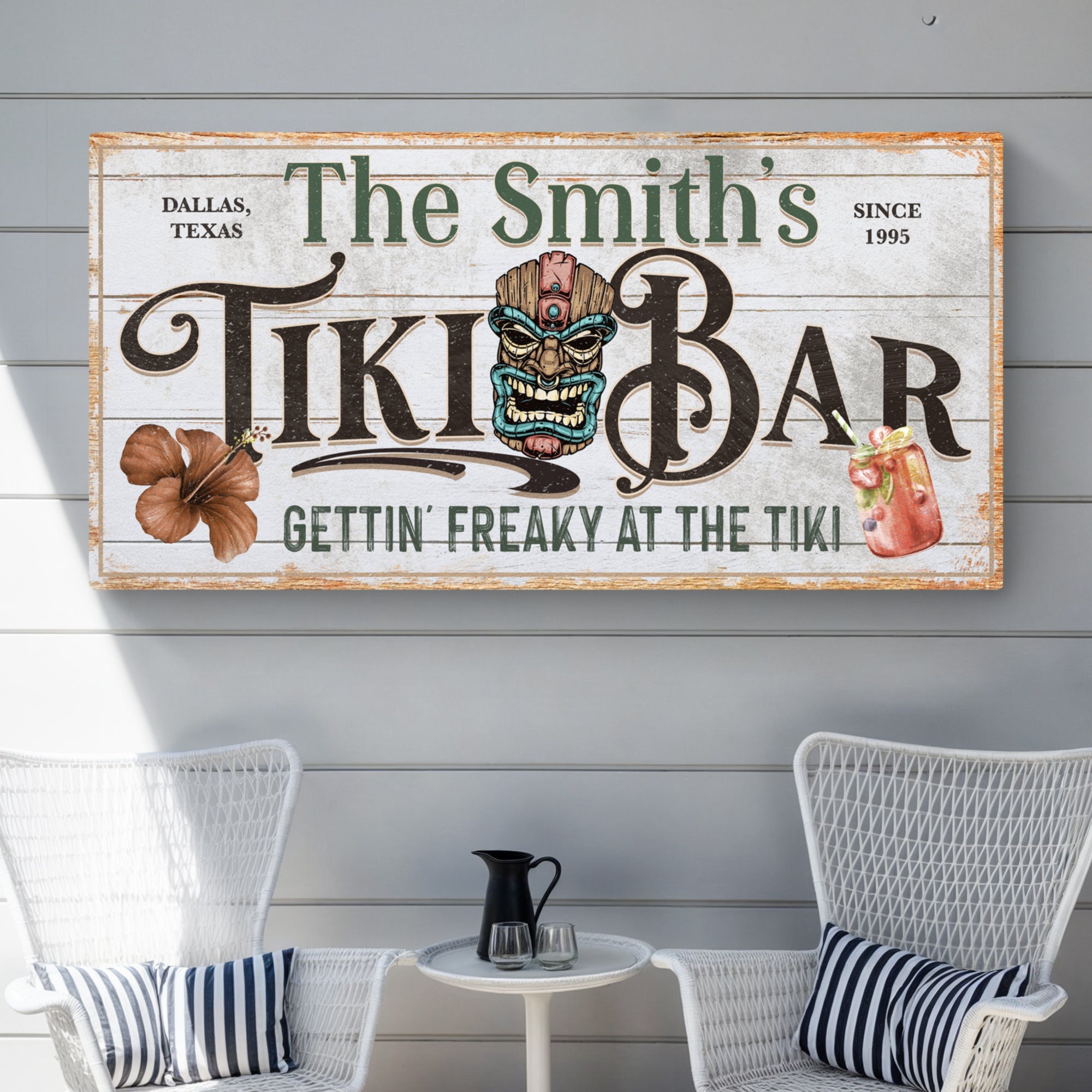 Personalized Tiki Bar Sign on sale at MyriadMart