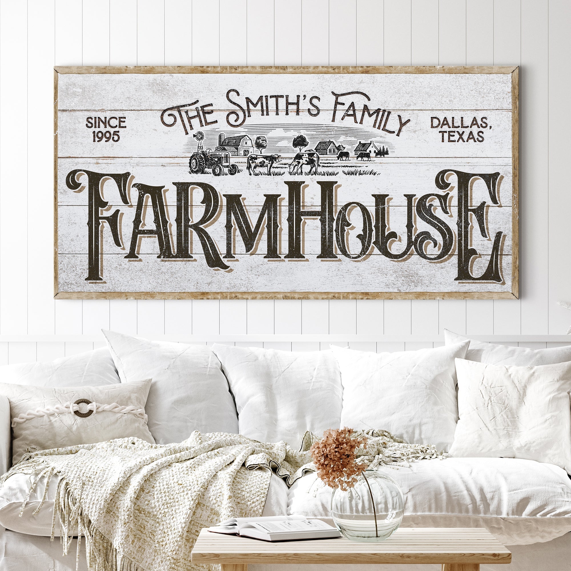 Personalized Farmhouse Sign V on sale at MyriadMart
