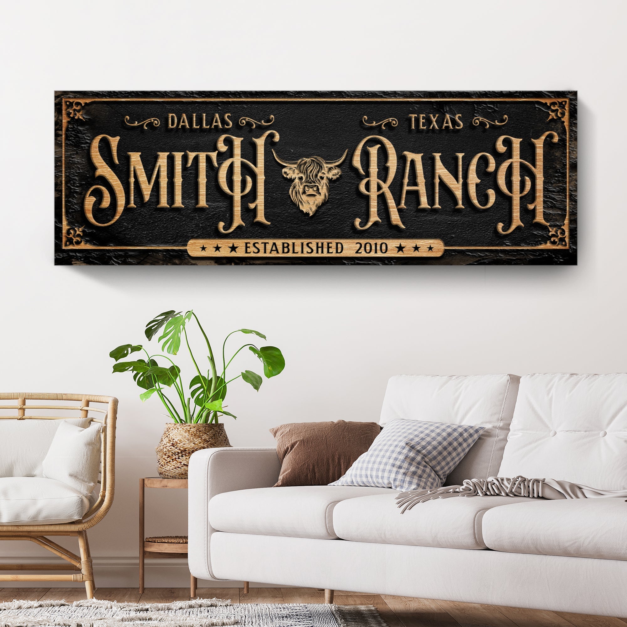 Personalized Cattle Ranch Sign on sale at MyriadMart