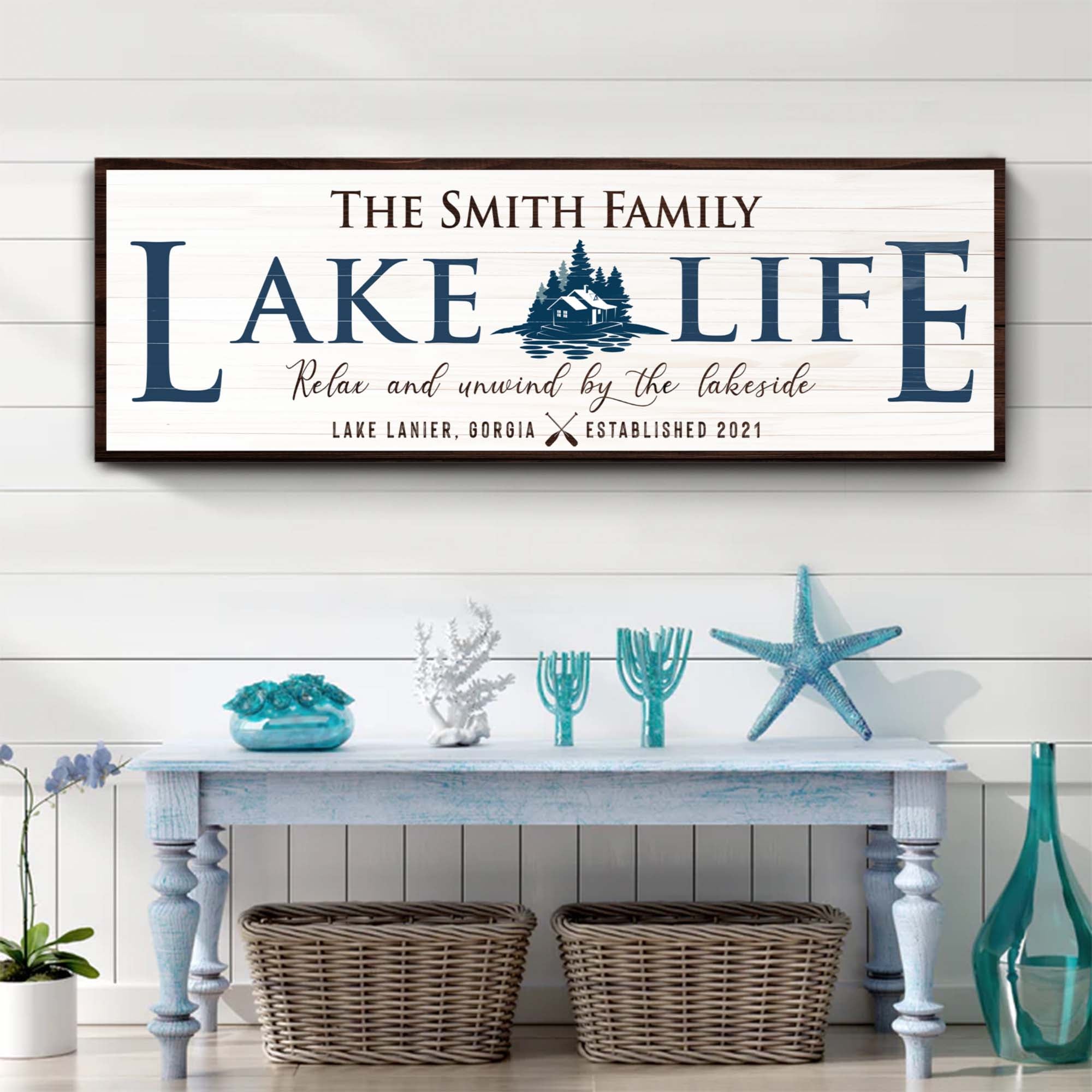 Personalized Lake Life Sign on sale at MyriadMart