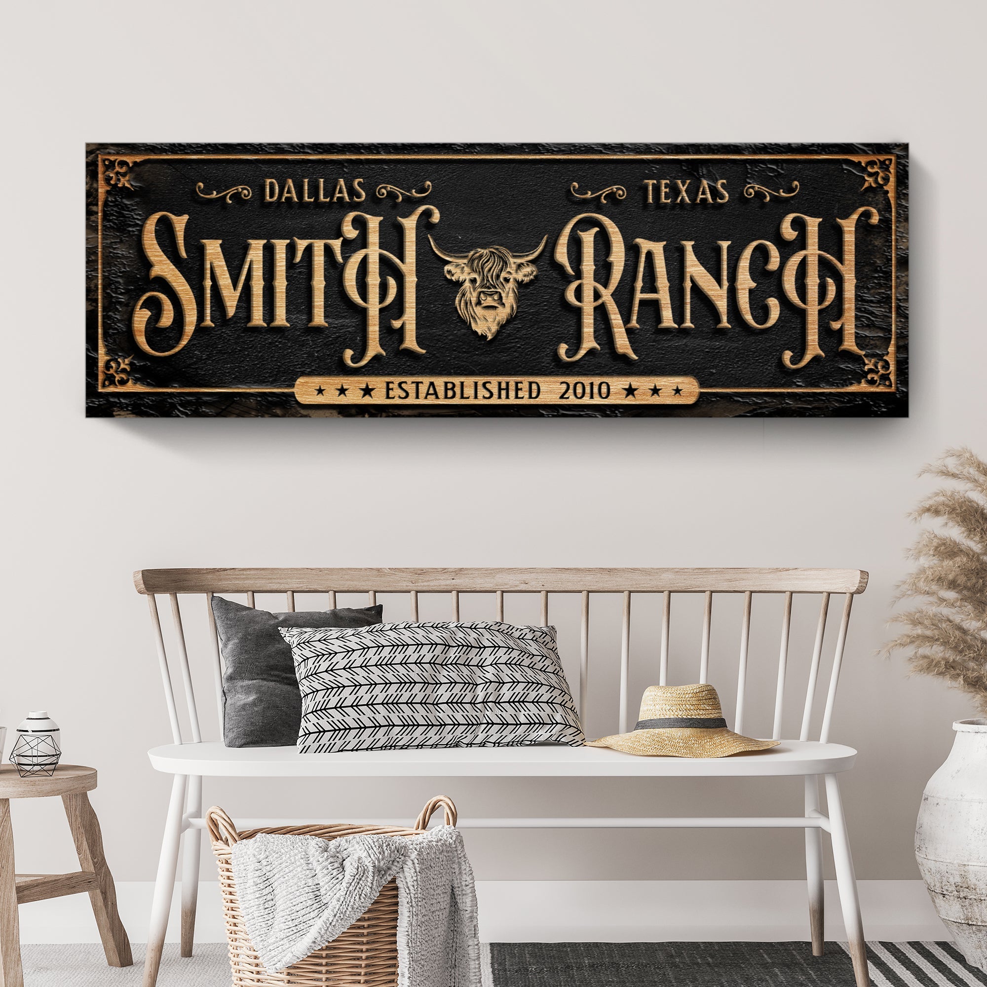 Personalized Cattle Ranch Sign on sale at MyriadMart