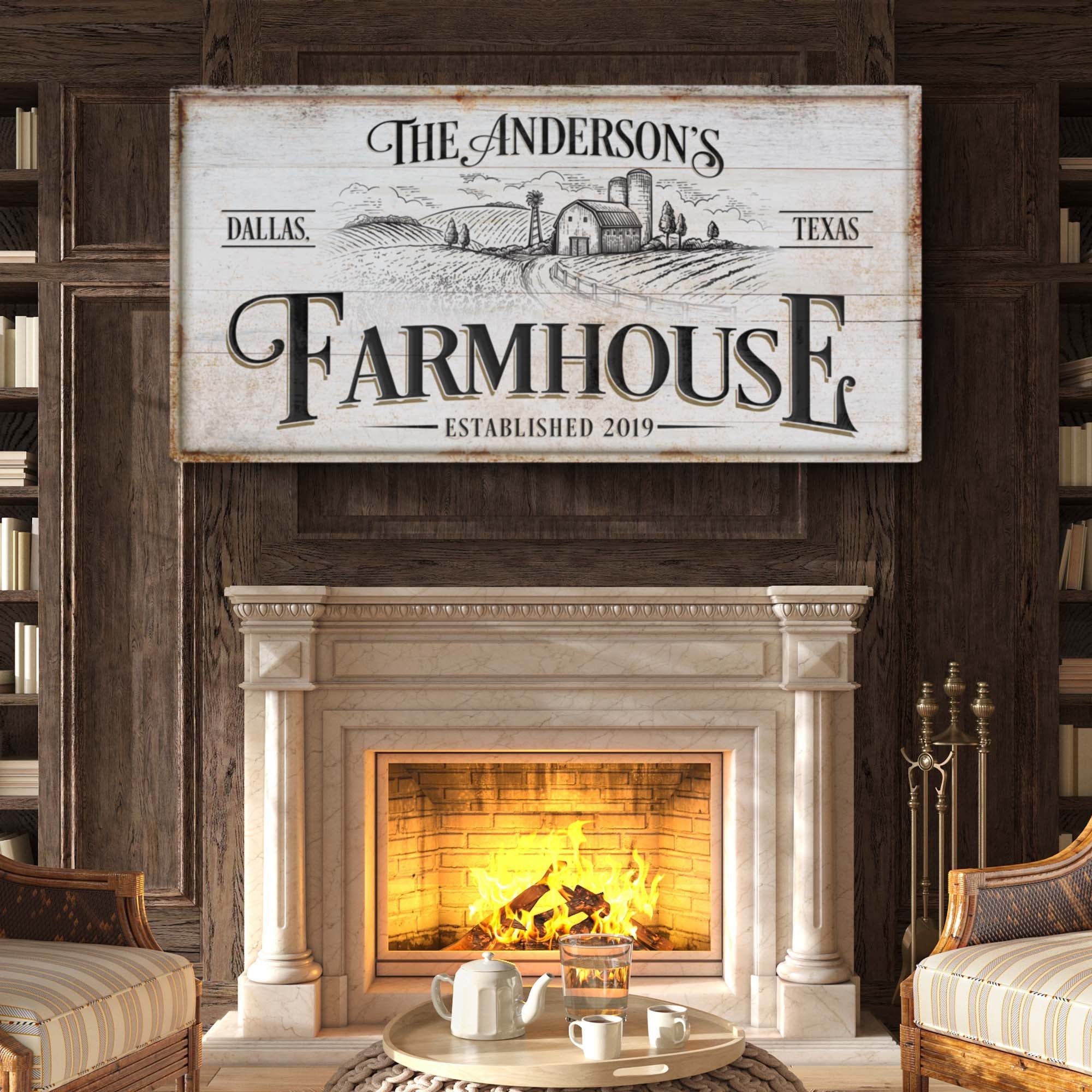 Personalized Farmhouse Sign on sale at MyriadMart