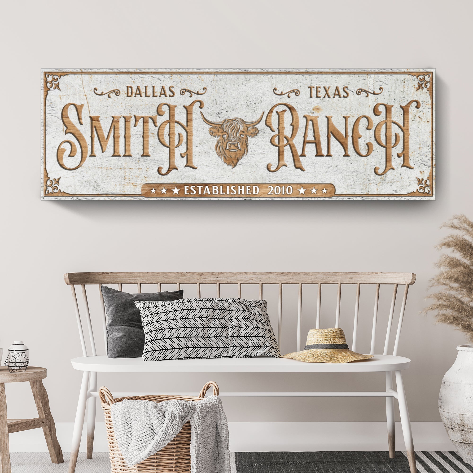 Personalized Cattle Ranch Sign II on sale at MyriadMart