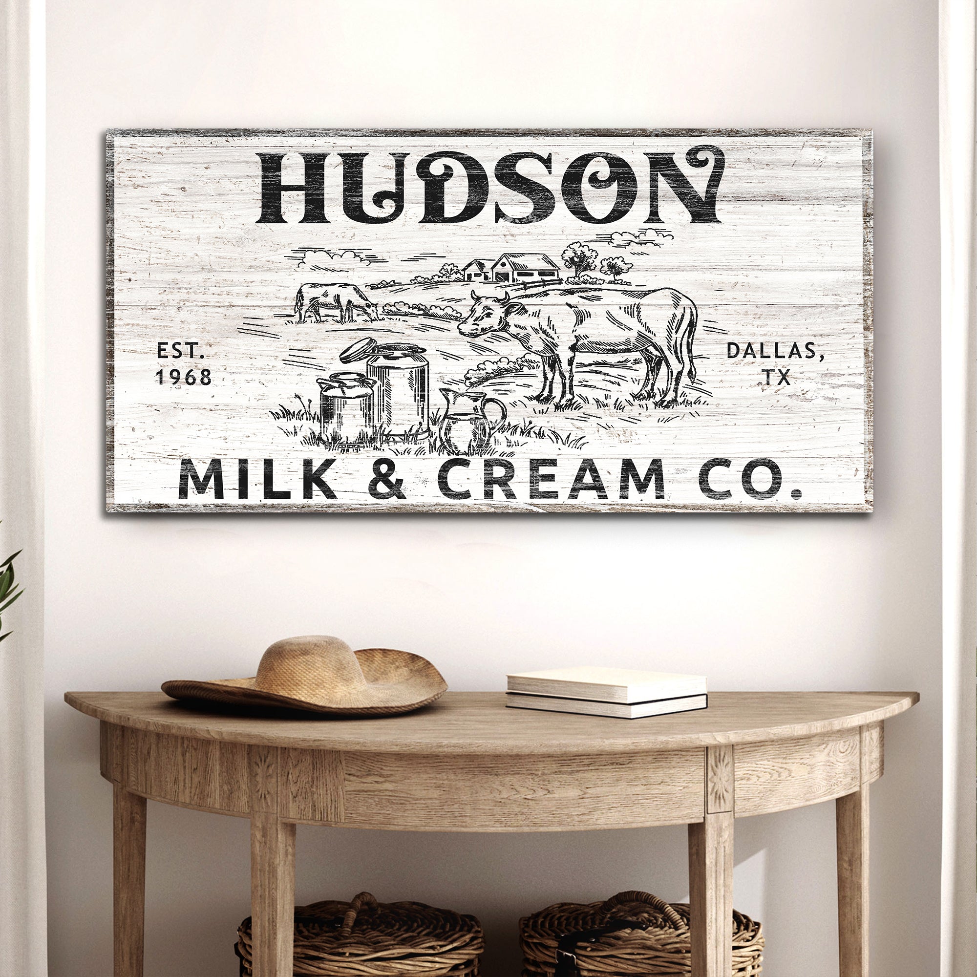 Personalized Milk & Cream Co Sign II on sale at MyriadMart