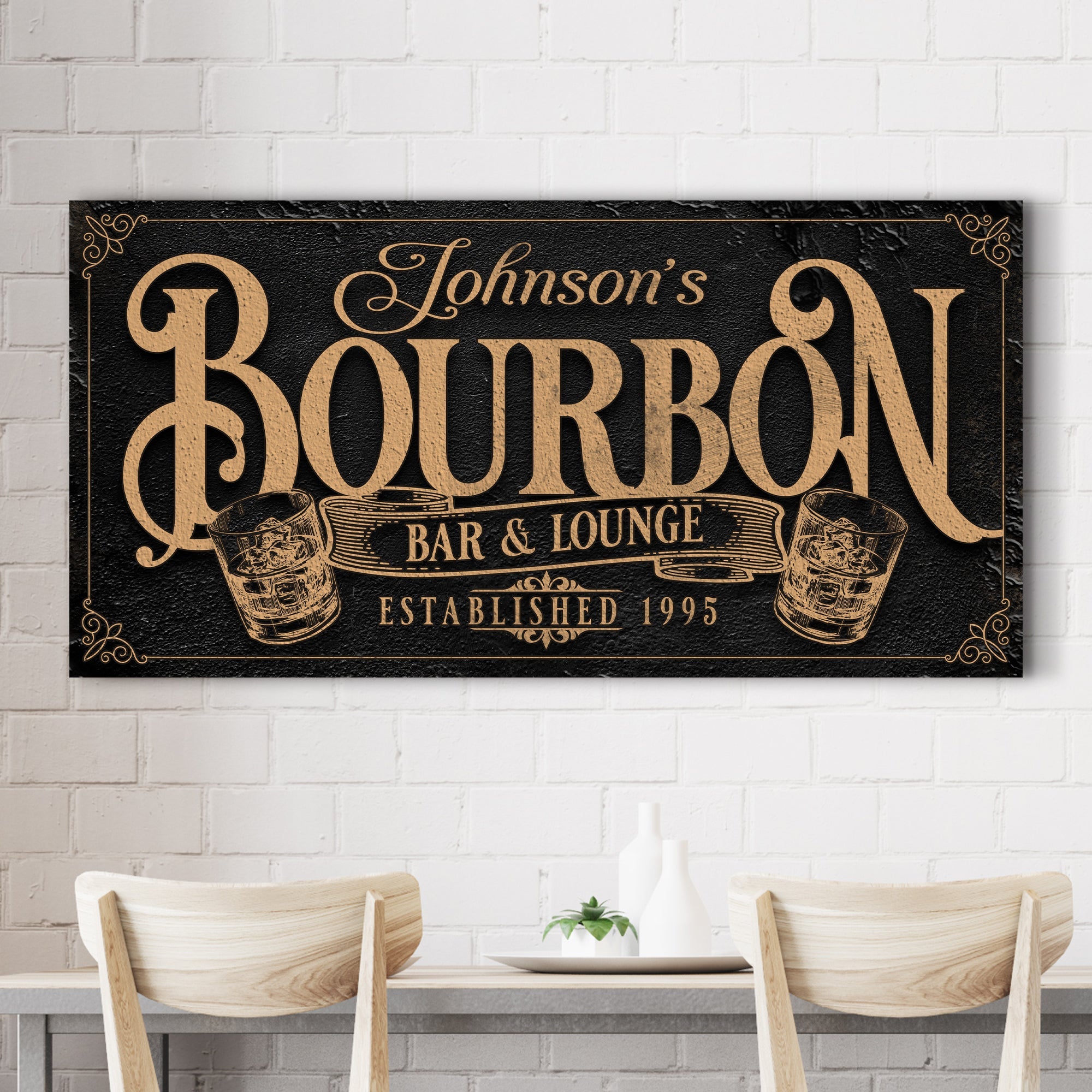 Personalized Bourbon Bar Sign II on sale at MyriadMart