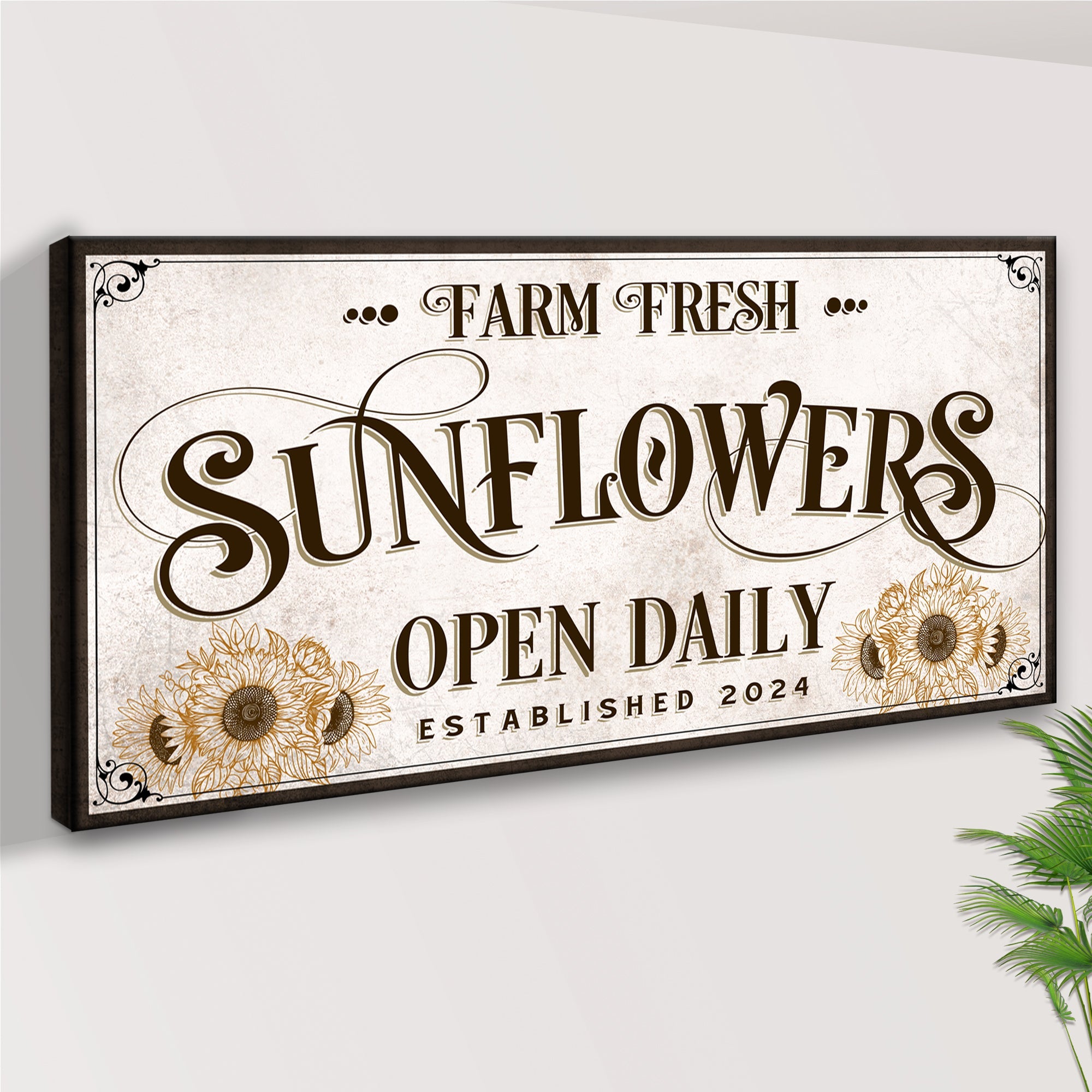 Personalized Fresh Sunflowers Sign II on sale at MyriadMart