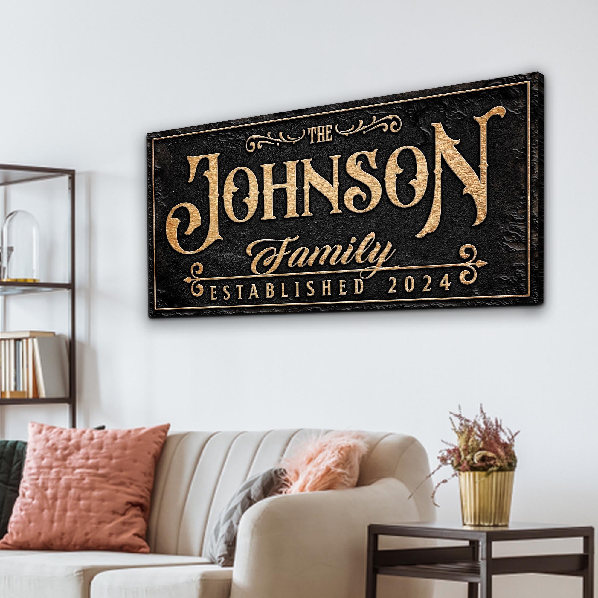 Personalized Family Sign X on sale at MyriadMart