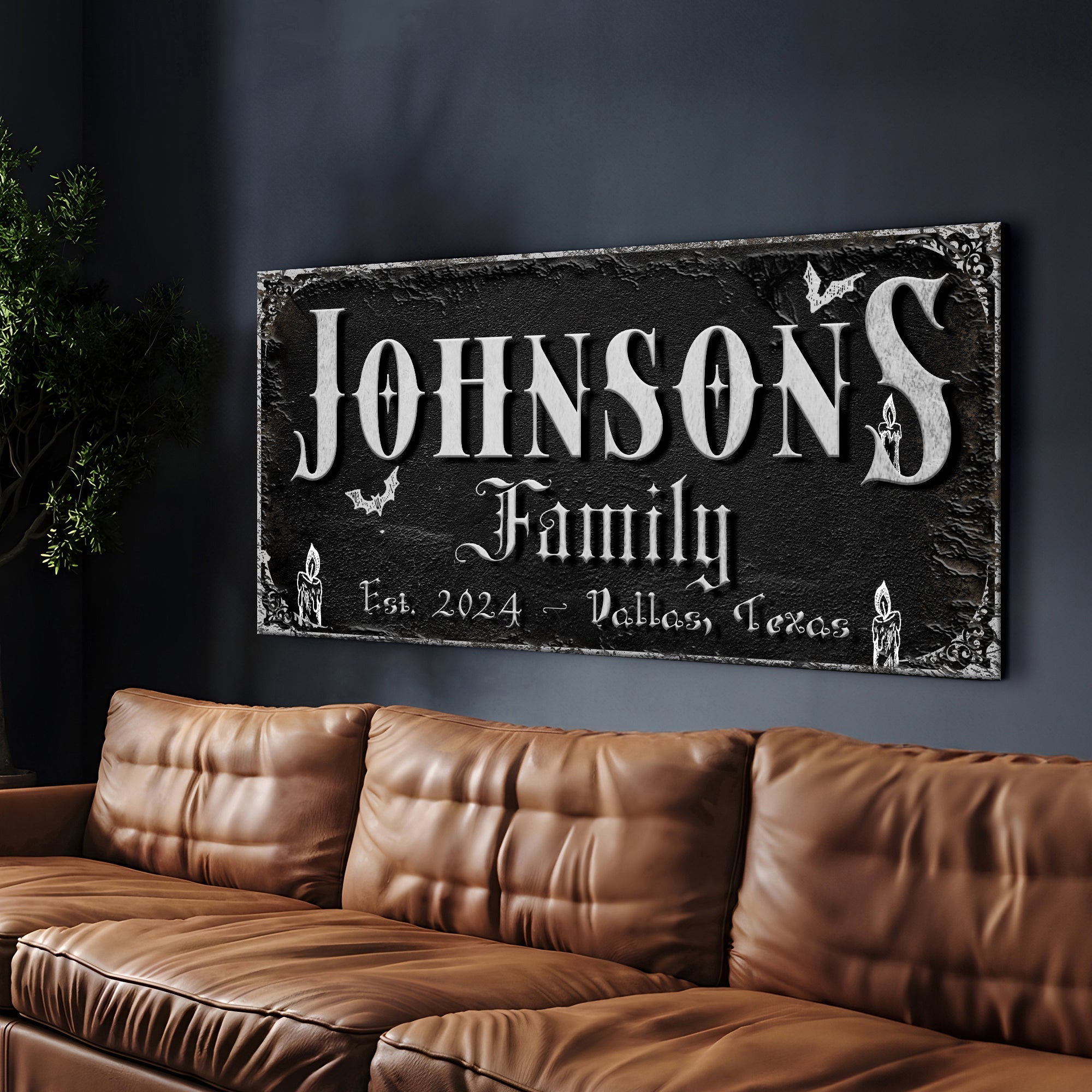 Personalized Gothic Sign V on sale at MyriadMart