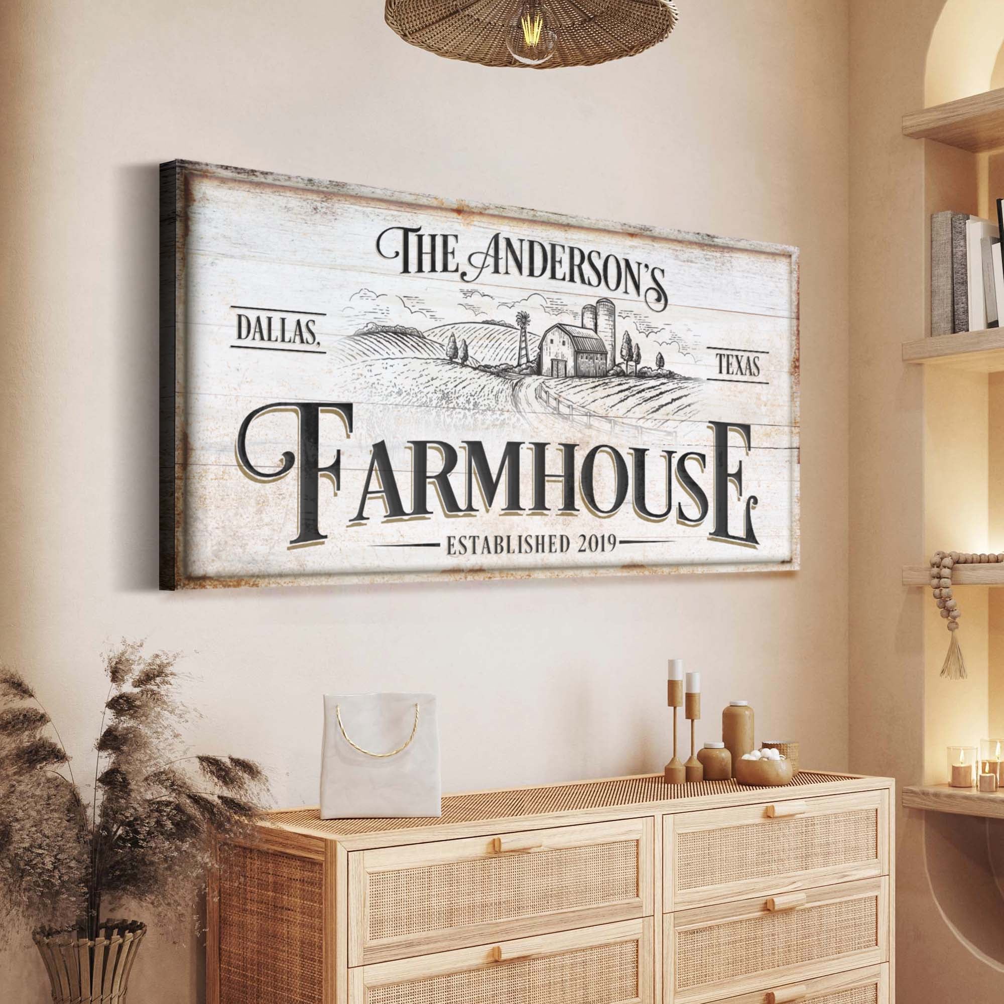 Personalized Farmhouse Sign on sale at MyriadMart