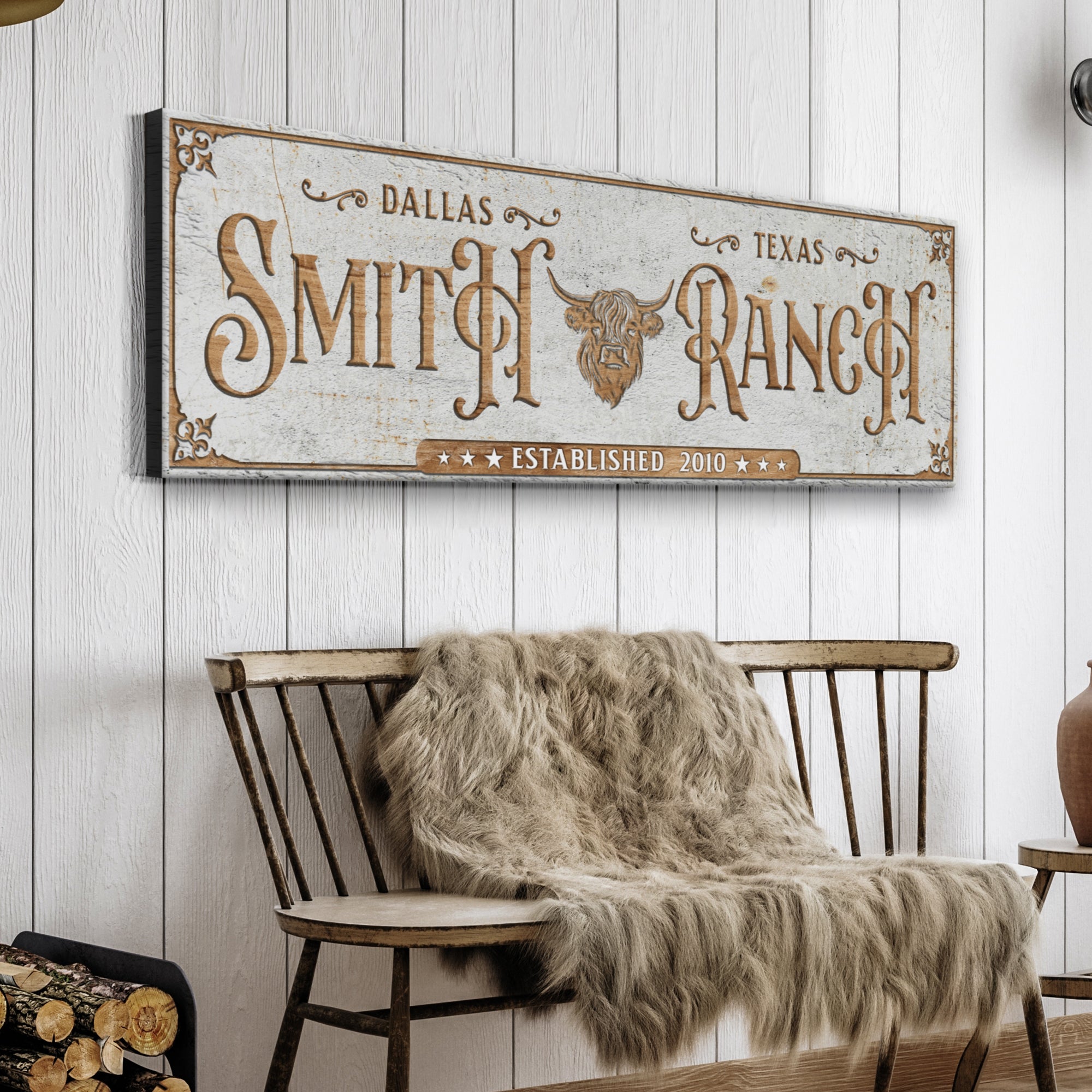 Personalized Cattle Ranch Sign II on sale at MyriadMart