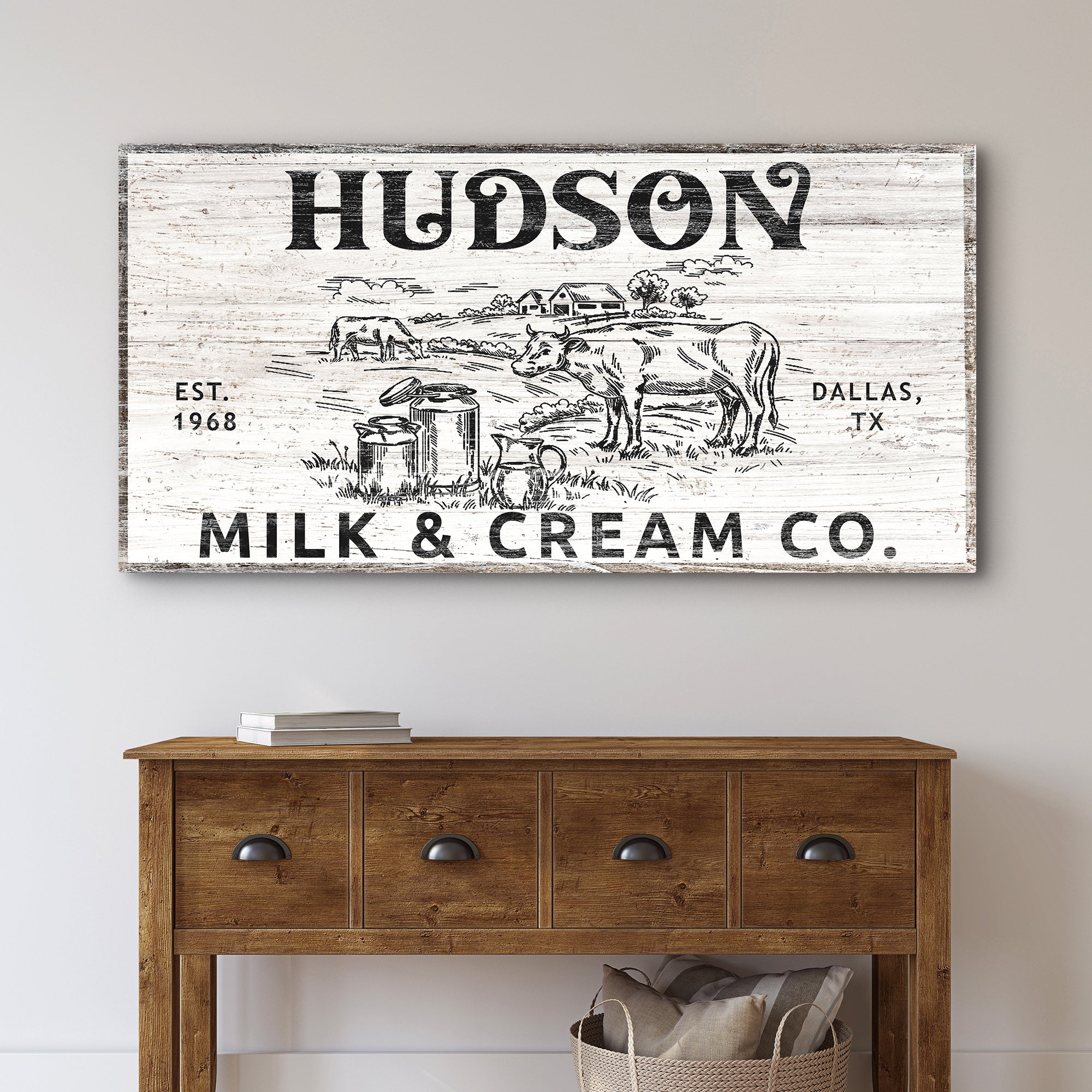 Personalized Milk & Cream Co Sign II on sale at MyriadMart