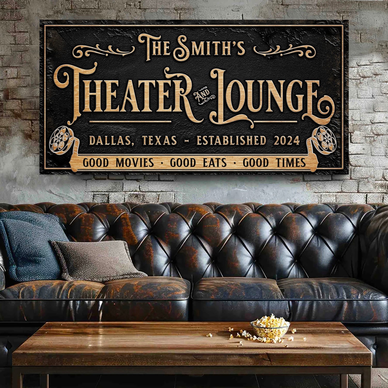 Personalized Theater Sign II on sale at MyriadMart