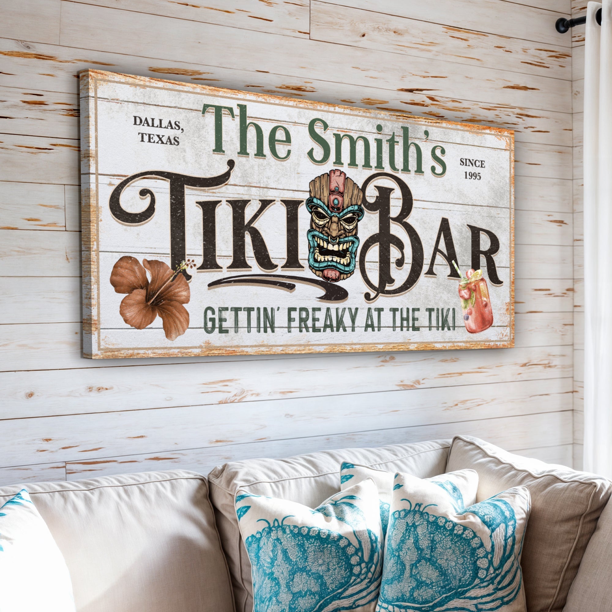 Personalized Tiki Bar Sign on sale at MyriadMart