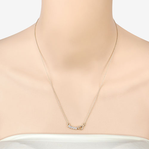 0.24 Carat Genuine Aquamarine .925 Sterling Silver Necklace on sale at MyriadMart