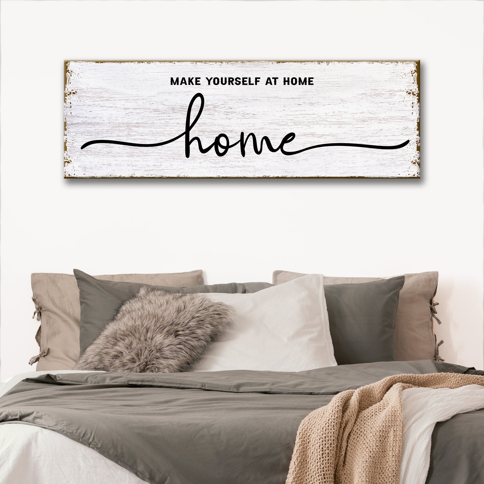 Make Yourself At Home Sign on sale at MyriadMart