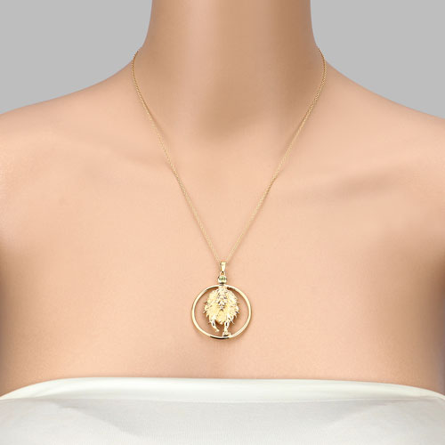 0.24 Carat Genuine Peridot .925 Sterling Silver Pendant on sale at MyriadMart