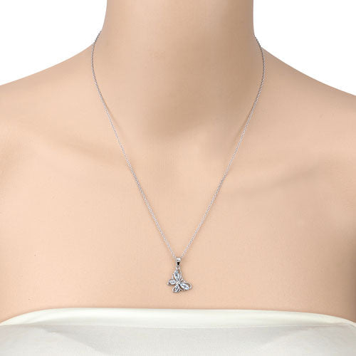 0.78 Carat Genuine Blue Topaz .925 Sterling Silver Pendant on sale at MyriadMart