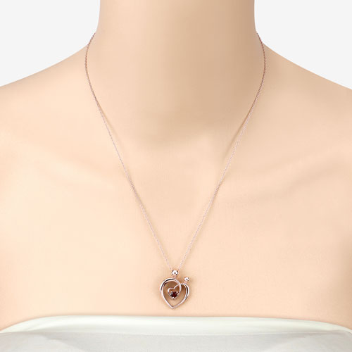 0.32 Carat Genuine Garnet .925 Sterling Silver Pendant on sale at MyriadMart