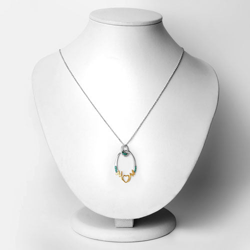 0.15 Carat Genuine Emerald .925 Sterling Silver Pendant on sale at MyriadMart