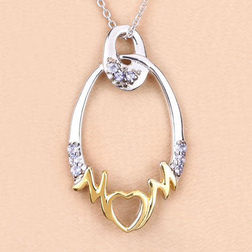 0.18 Carat Genuine Tanzanite .925 Sterling Silver Pendant on sale at MyriadMart