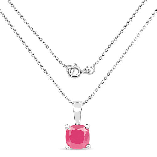 3.00 Carat Genuine Emerald, Glass Filled Ruby & Glass Filled Sapphire .925 Sterling Silver Pendant on sale at MyriadMart