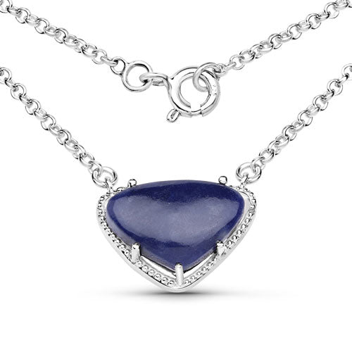 3.92 Carat Genuine Blue Aventurine .925 Sterling Silver Pendant on sale at MyriadMart