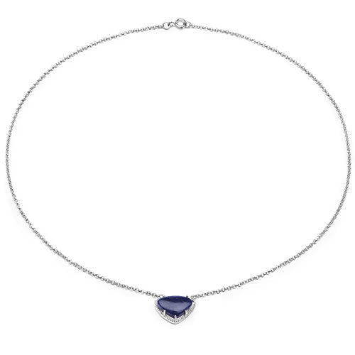 3.92 Carat Genuine Blue Aventurine .925 Sterling Silver Pendant on sale at MyriadMart