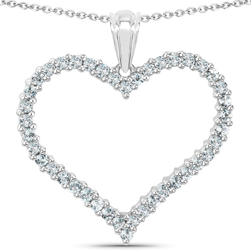 2.10 Carat Genuine Blue Topaz .925 Sterling Silver Pendant on sale at MyriadMart