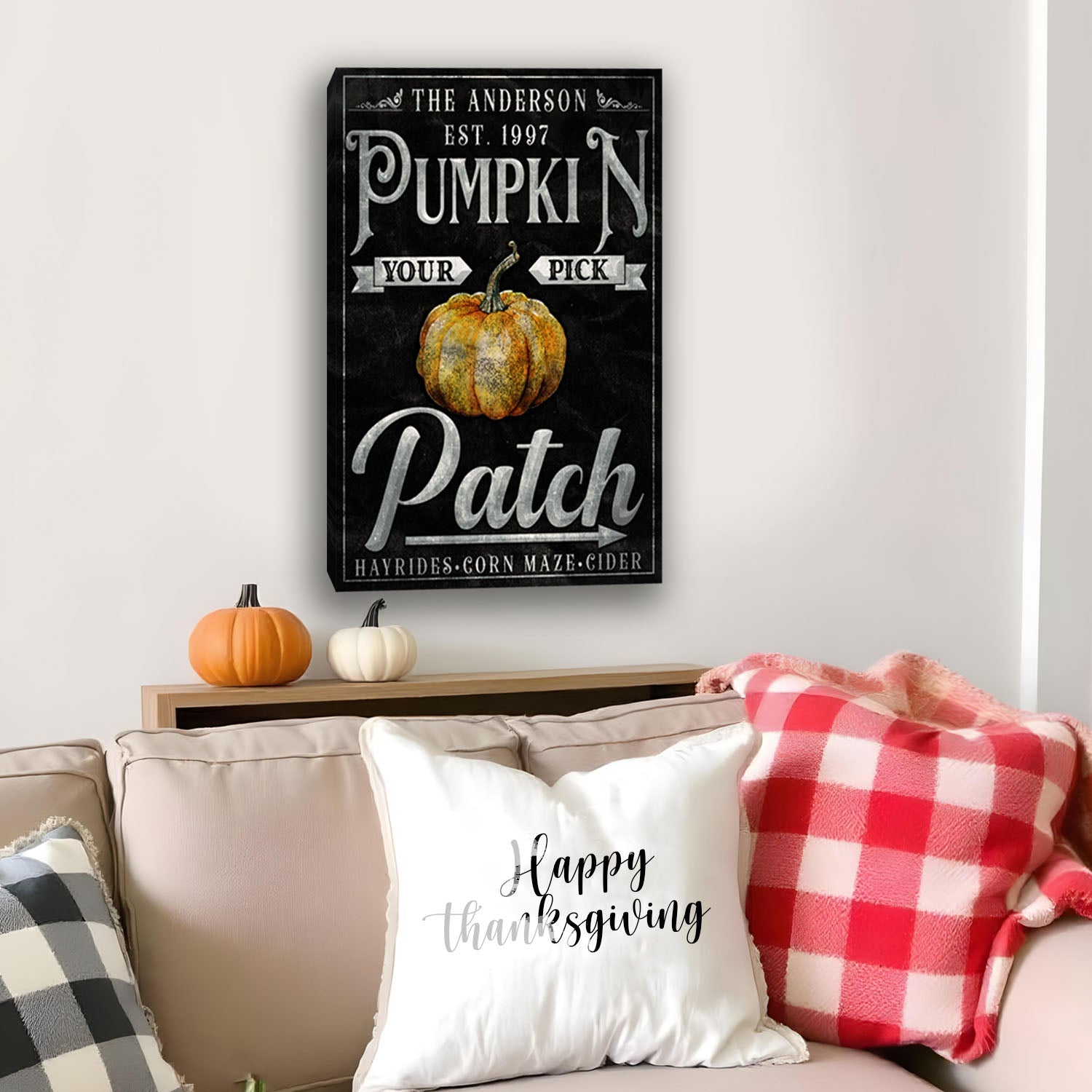 Vintage Pumpkin Patch Thanksgiving Sign on sale at MyriadMart