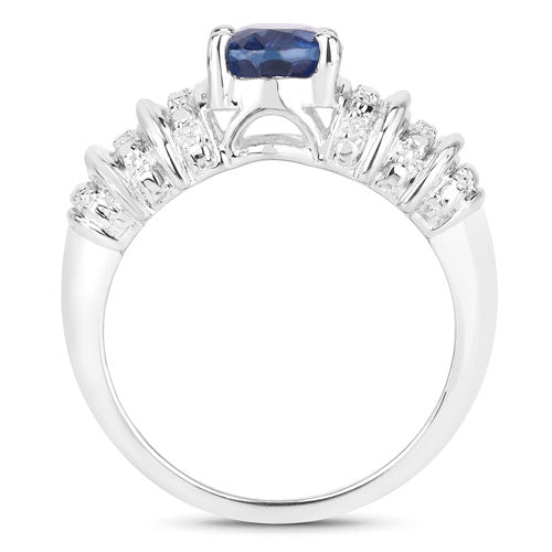 1.40 Carat Genuine Kyanite .925 Sterling Silver Ring on sale at MyriadMart
