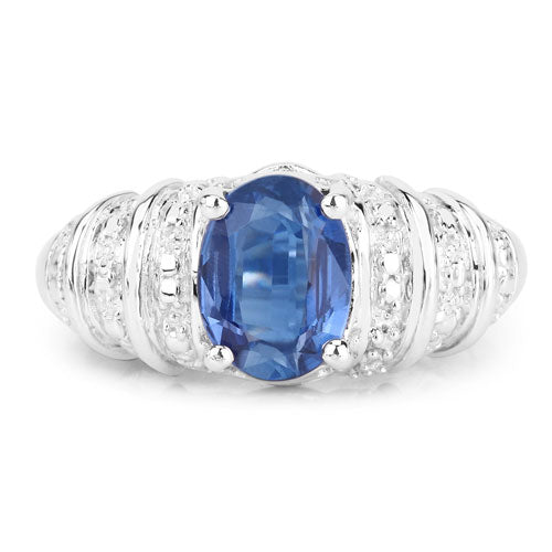 1.40 Carat Genuine Kyanite .925 Sterling Silver Ring on sale at MyriadMart